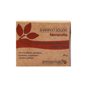 Shampoo Sólido Terracota para Cabelos Mistos 65g - Ares de Mato