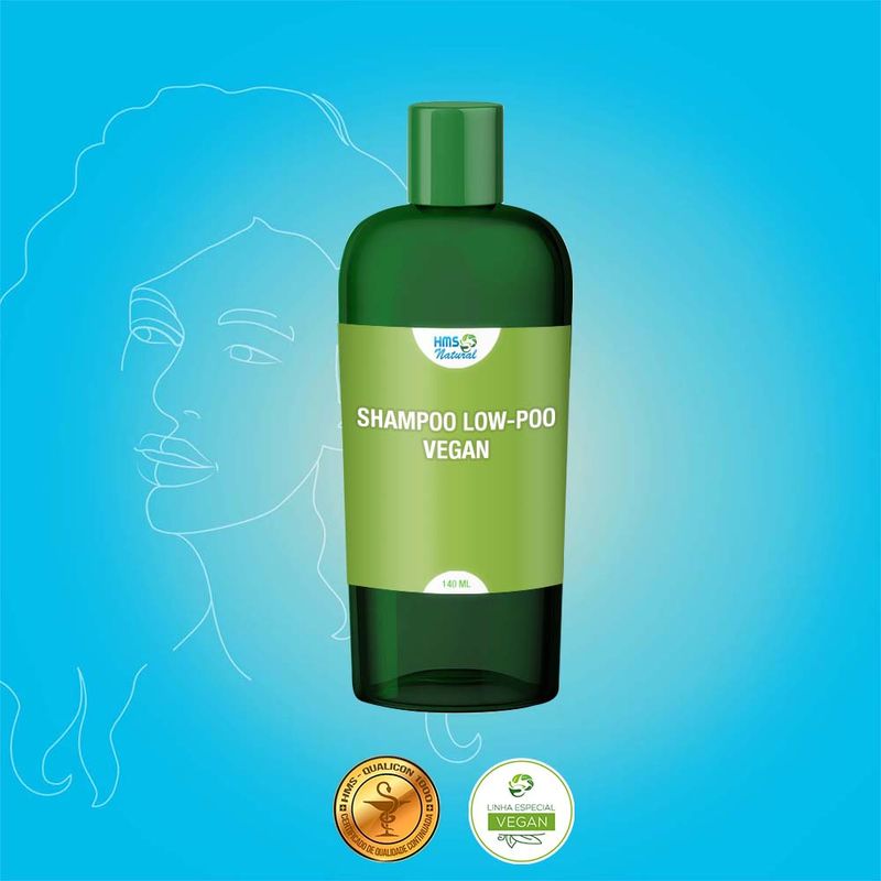 Shampoo Vegano InBlue Green Vegan 250ml Sem Sulfato Low Poo