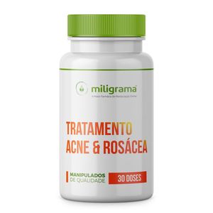 Tratamento Oral Para Acne e Rosácea 30 Doses