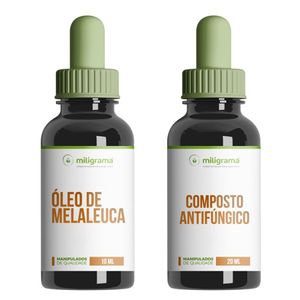 Tratamento Micose de Unha: Óleo de Melaleuca + Solução com Fluconazol