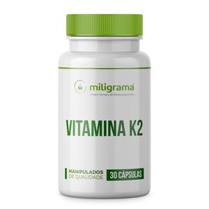 Vitamina K2 (Menaquinona)100mcg 30 Cápsulas