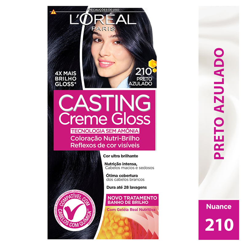 Tintura Casting Creme Gloss 210 Preto Azulado