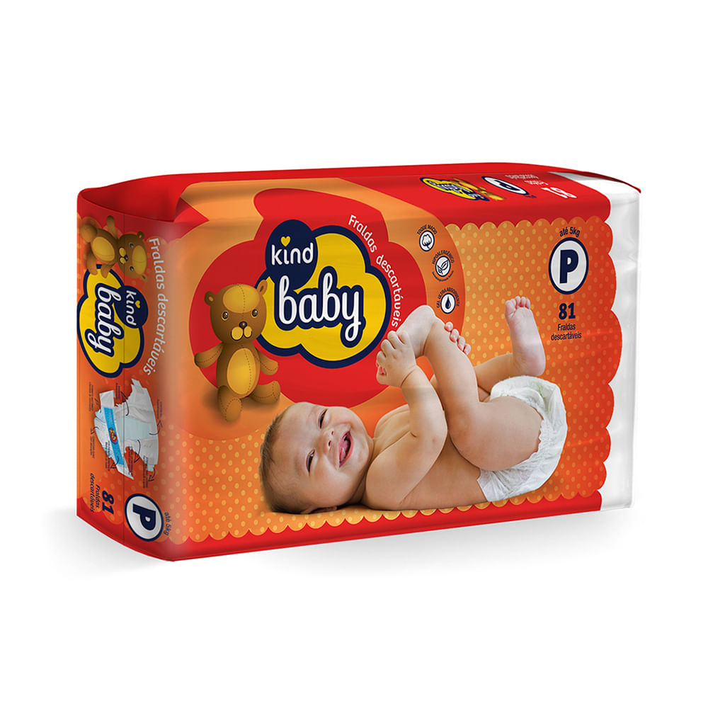 KIND BABY FRALDA DESCARTAVEL INFANTIL HIPER BABY P x 81