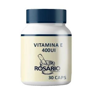 Vitamina E 400UI 30 Cápsulas Rosário Manipulação