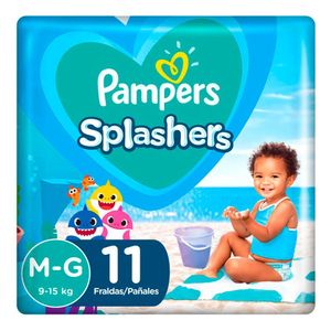 Fralda Pampers para água Splashers Baby Shark M-G 11 unidades - Pampers