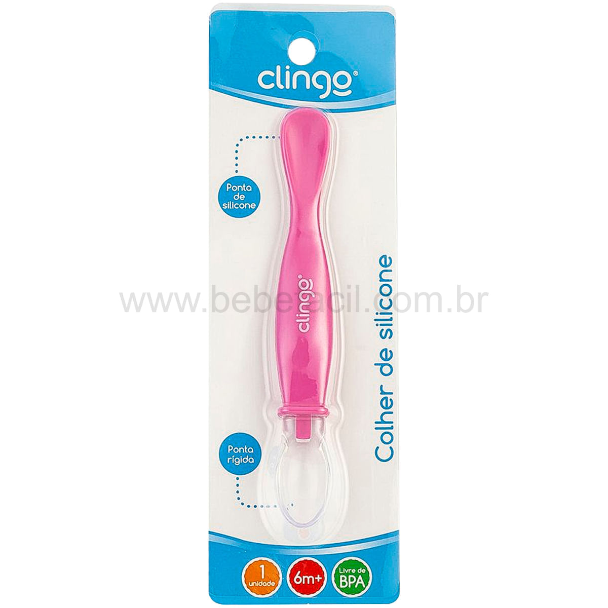 Colher de silicone 6m+