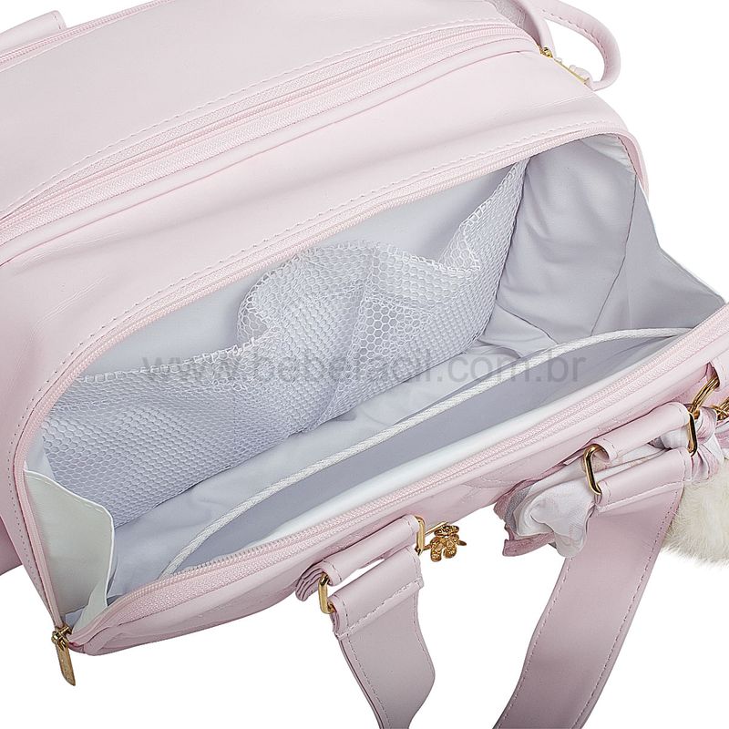 Mala Maternidade com rodinhas + Bolsa Térmica para bebe Anne Ballet Rosa -  Masterbag - lojabolsamaternidade