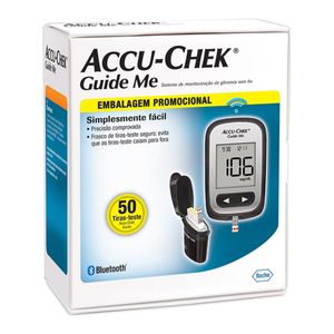 Monitor de Glicemia Accu-Chek Guide Me + Tiras 50 Unidades