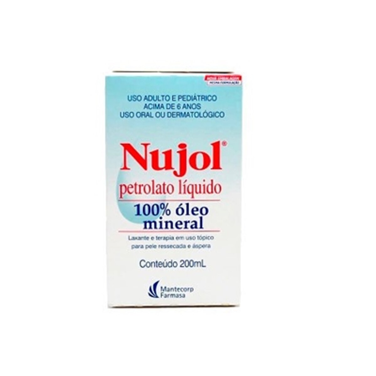 Óleo Mineral Nujol 200ml D'Or Mais Saúde