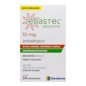 Ebastel 10mg 10 Comprimidos Revestidos