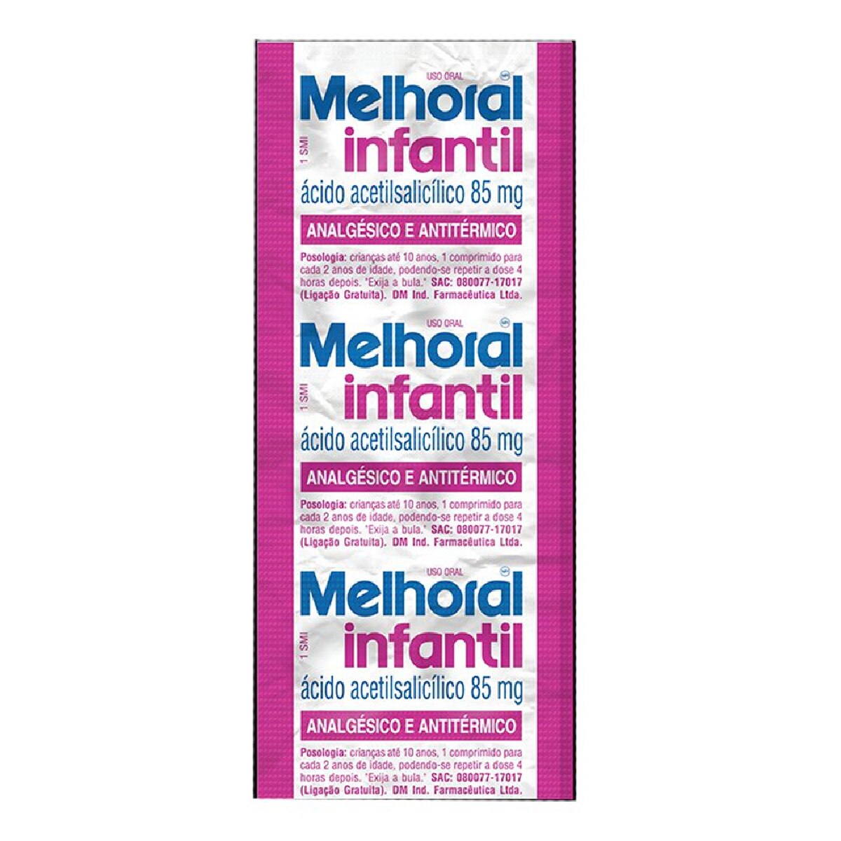 Encontraproduto.com.br - Melhoral Infantil com 8 Comprimidos - Hypera
