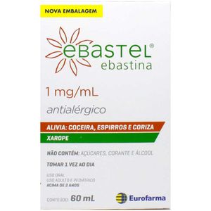 Ebastel 1mg Solução Oral 60ml