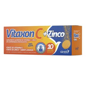 Vitaxon C + Zinco Sabor Laranja 10 Comprimidos Efervescentes