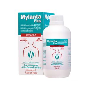 Mylanta Plus Morango Suspensão Oral 240ml