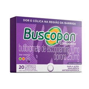 Buscopan Composto 10mg + 250mg 20 Comprimidos Revestidos
