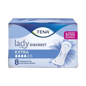 Absorvente para Incontinência Urinária Tena Lady Discreet Extra 8 Unidades