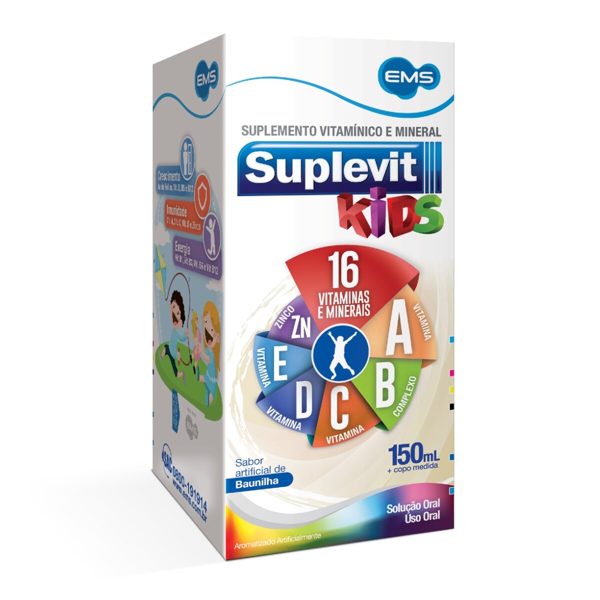 Suplevit Kids Solução Oral Sabor Baunilha 150ml - D'Or Mais Saúde