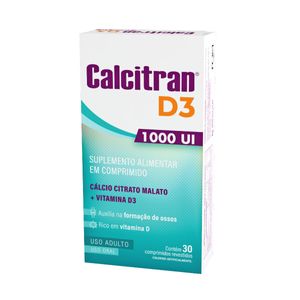 Calcitran D3 1.000UI 30 Comprimidos Revestidos