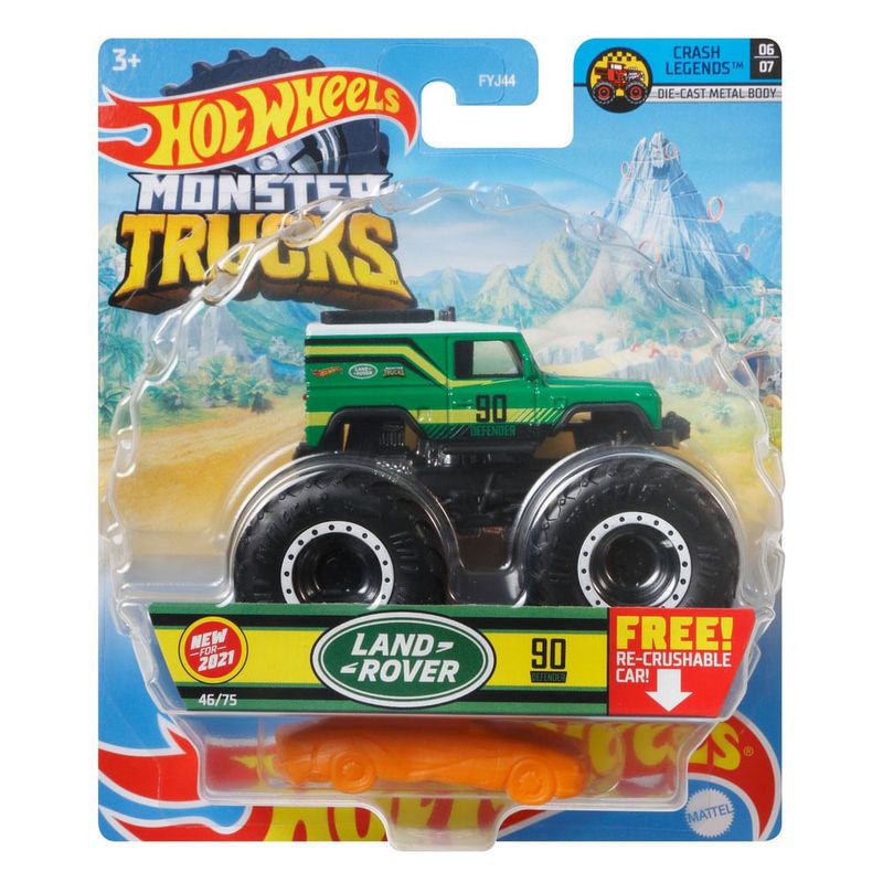 Hot Wheels Monster Trucks 1:64 - Land Rover Defender - FYJ44