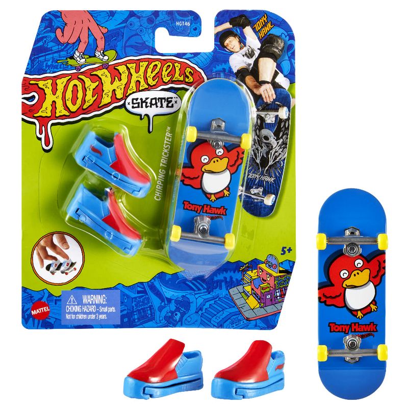 Skate de Dedo - Hot Wheels - Tony Hawk - Sortido - Mattel em