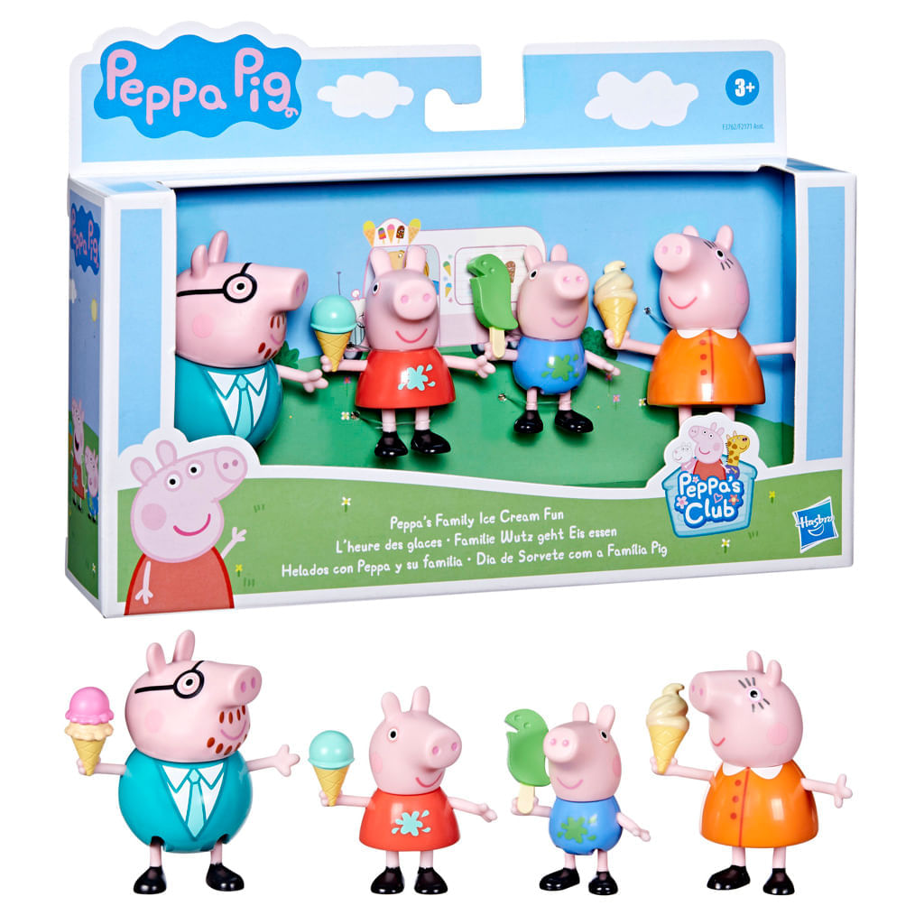 Conjunto de Figuras - Peppa Pig - Carrinho de Sorvete da Peppa