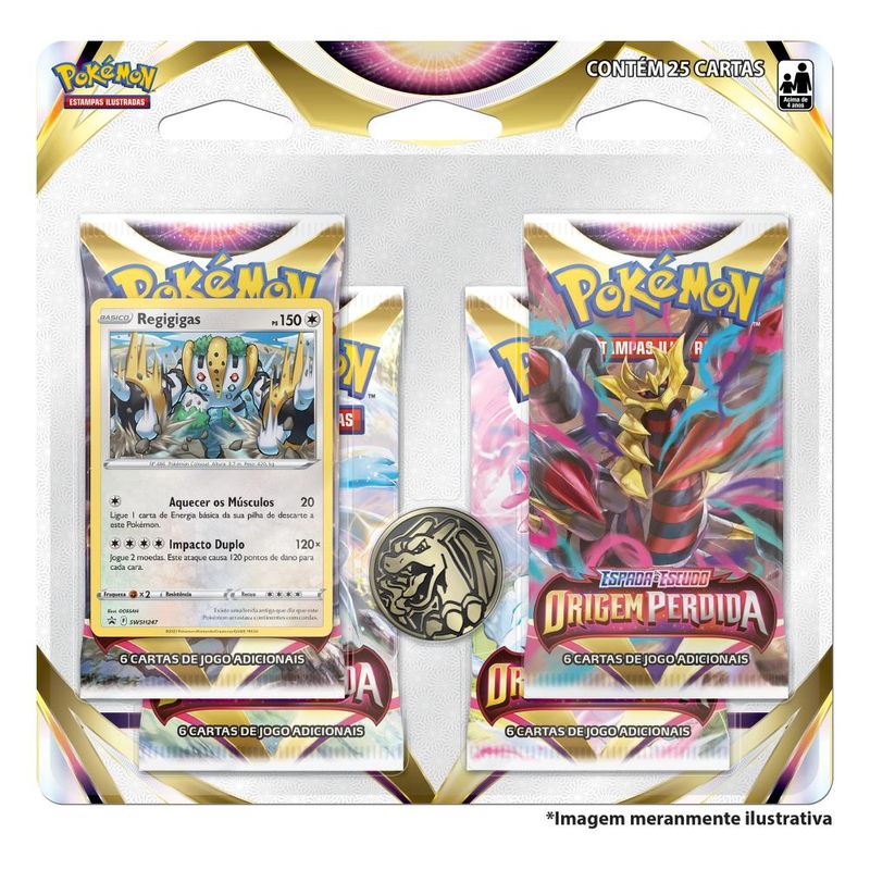 Jogo de Cartas - Pokémon - Blister Quadruplo - Regigigas - Copag - D'Or  Mais Saúde