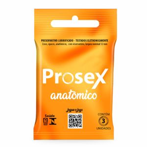 Preservativo Prosex AnatÃ´mico Premium 3 Unidades