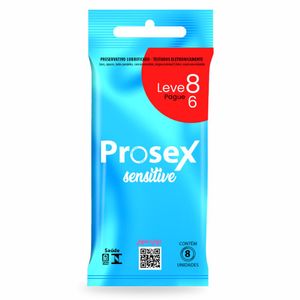 Preservativo Prosex Sensitive Premium Leve 8 Pague 6 Unidades