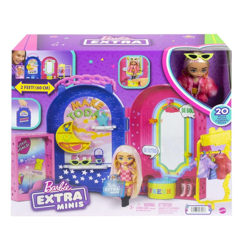 Boneca Barbie - Extra - Barbie Com Roupa Azul Claro - Mattel - Ri Happy