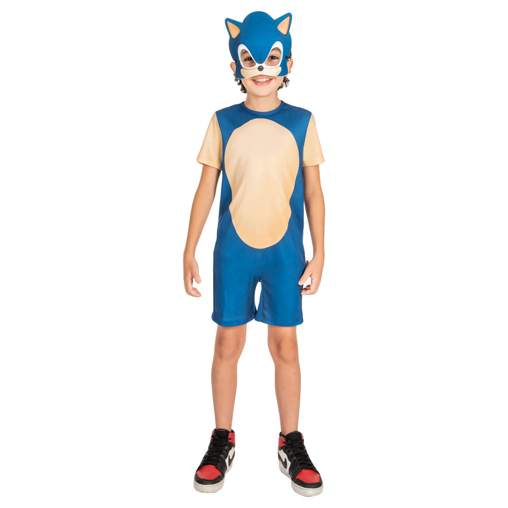 Fantasia de Macacão de Sonic - Sonic the Hedgehog Romper Costume