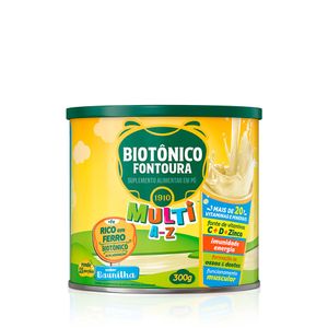 Suplemento Alimentar em Pó Biotônico Fontoura Multi A-Z Baunilha com 300g