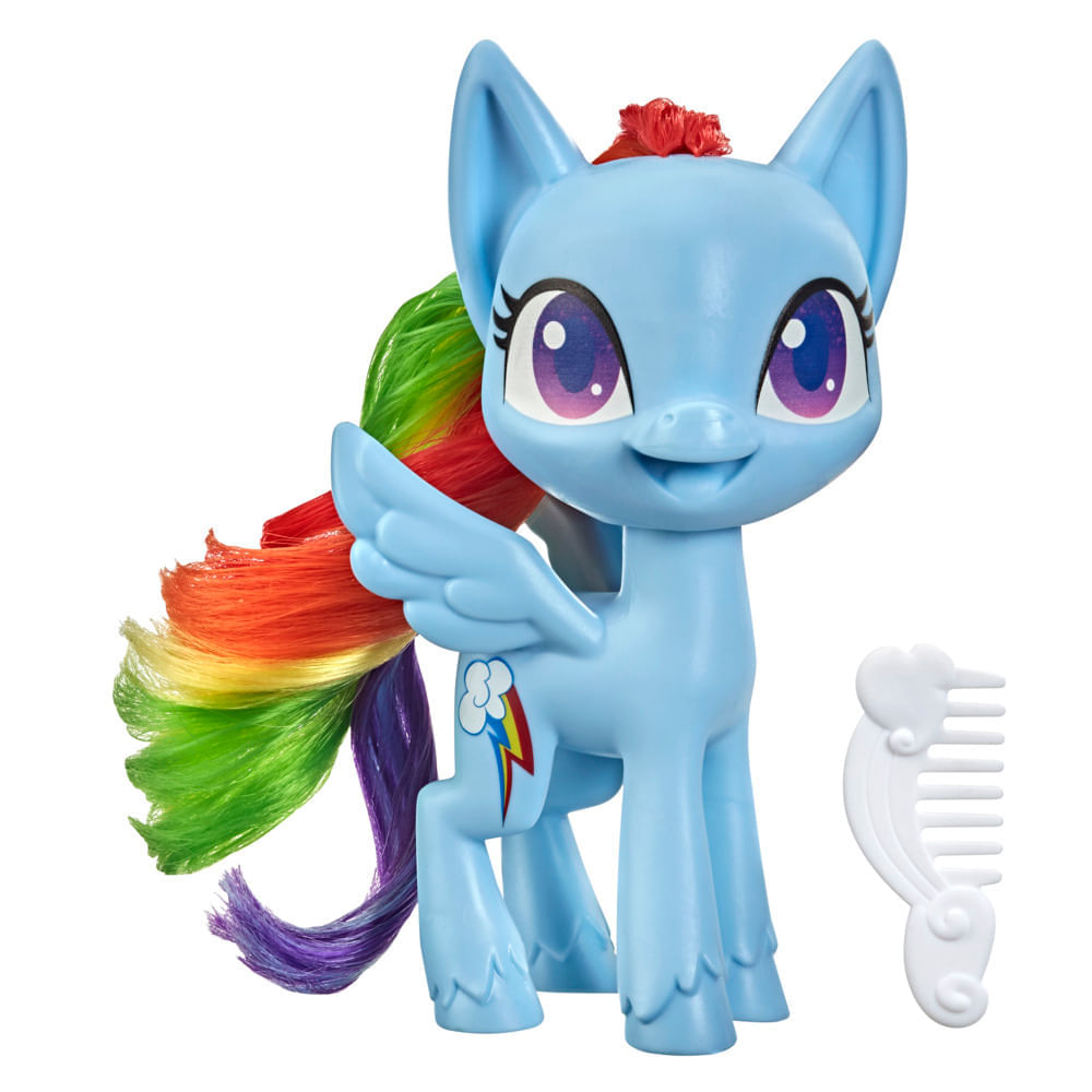 Figura que Canta Hasbro, My Little Pony, Rainbow Dash, Azul