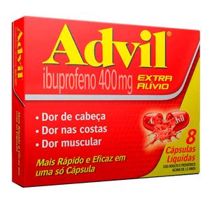 Advil 400mg 8 Cápsulas Líquidas