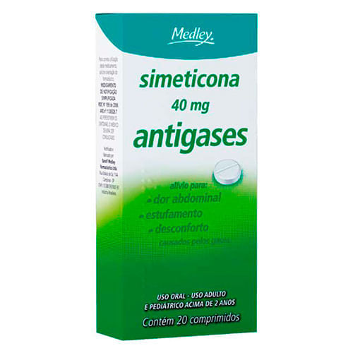 Simeticona 40mg Medley 20 Comprimidos
