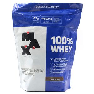 100% Whey Protein Max Titanium Chocolate Refil 900g