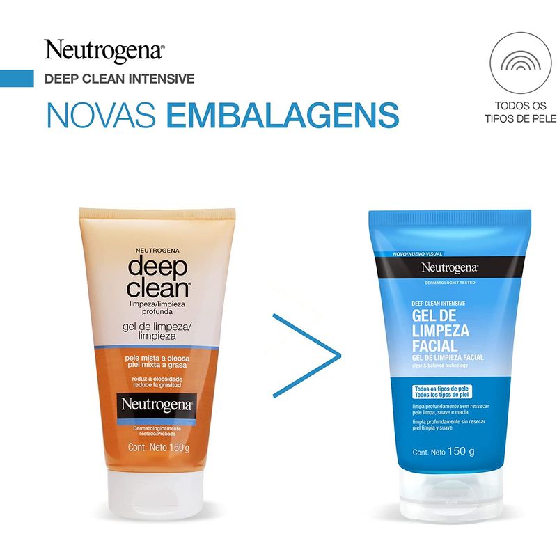 Gel de limpieza facial Neutrogena Deep Clean Intensive piel mixta a grasa  60 g