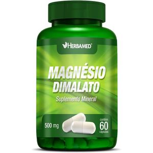 Magnésio Dimalato Herbamed 60 Cápsulas 500mg