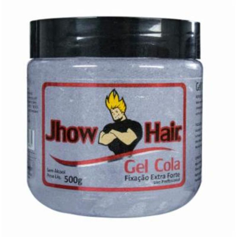 Gel Cola Fixador Capilar Jhow Hair Fixação Extra Forte 500g - D'Or