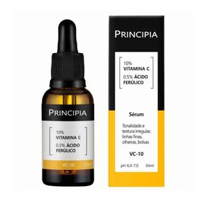 Sérum Vitamina C 10% + Ácido Ferúlico 0,5% Principia Skincare VC-10 - Antioxidante com 30ml
