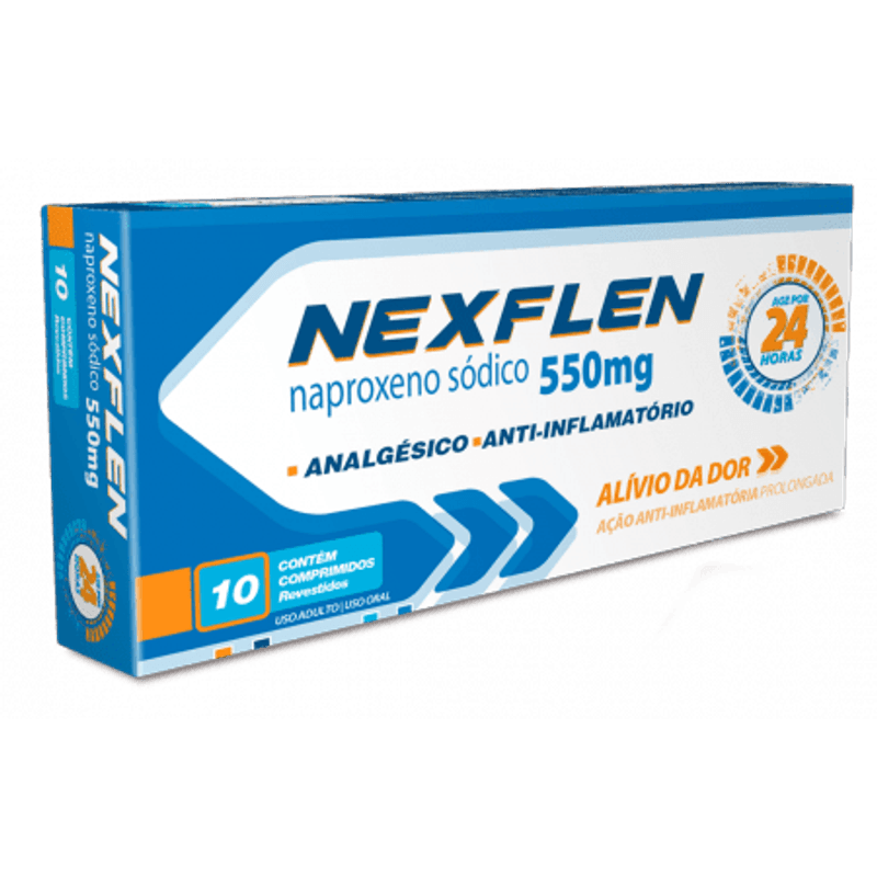 nexflen 550mg 10 comprimidos revestidos