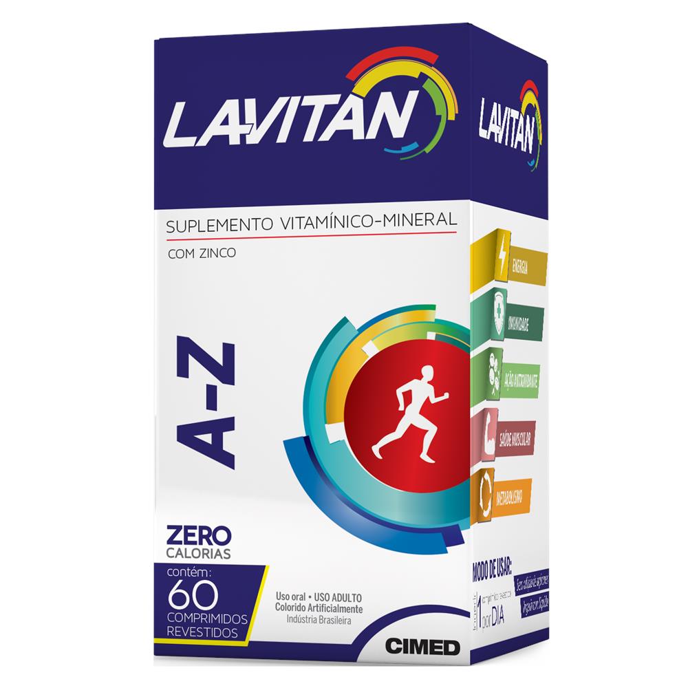 Suplemento Vitamínico-mineral Lavitan A-z Original 60 Comprimidos - D'Or  Mais Saúde