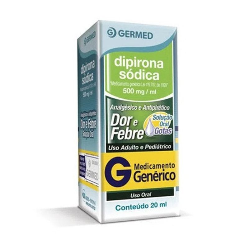 Dipirona Monoidratada Gotas 500mg/mL 20ml - D'Or Mais Saúde