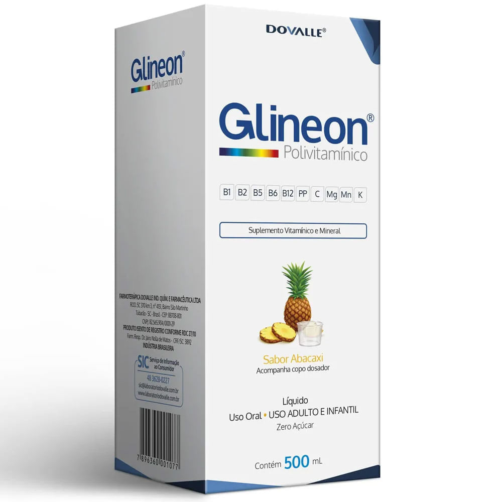 Solução Oral Glineon Polivitaminico 500ml