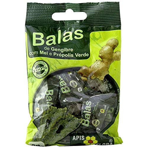 Bala de Gengibre com Mel e Própolis Verde 40g - Apis Flora