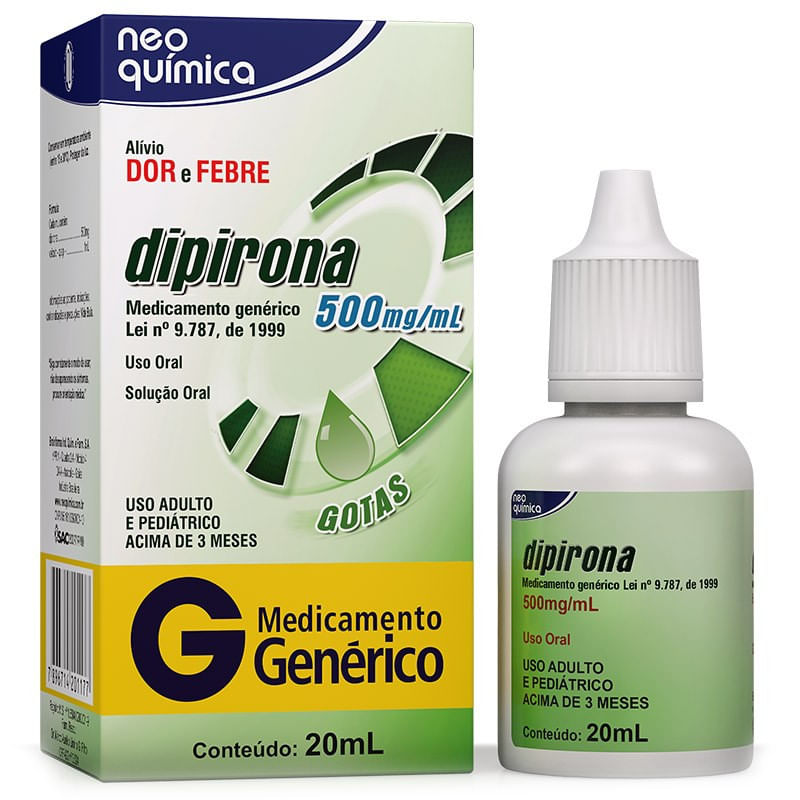 Dipirona Monoidratada 500mg/ml 10 Ml Gotas - D'Or Mais Saúde