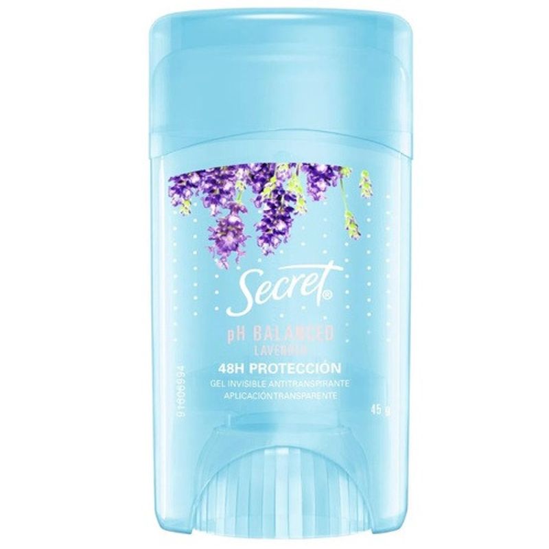 Desodorante Antitranspirante Feminino Secret Invisible Lavender gel, 45g -  D'Or Mais Saúde