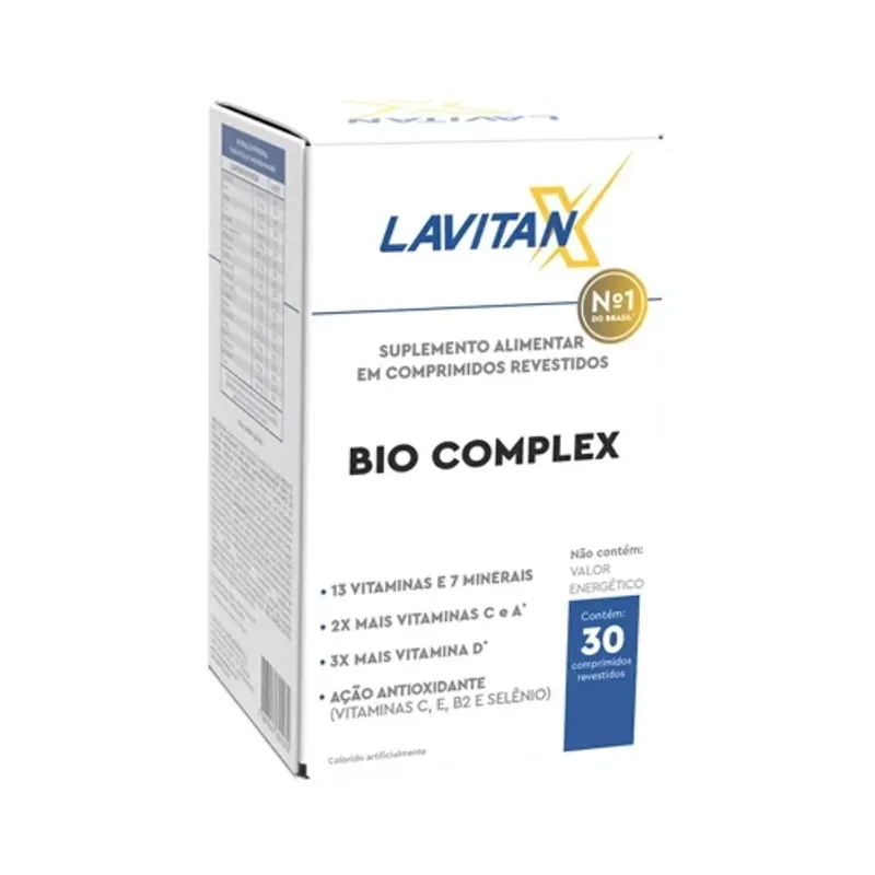 Suplemento Alimentar Lavitan X Bio Complex 30 Comprimidos - D'Or Mais Saúde