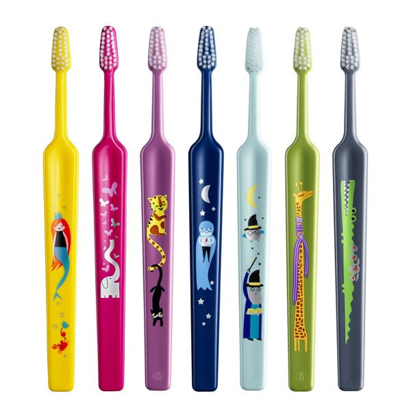 Escova Dental Infantil TePe Select Kid Zoo Macia 1 Unidade