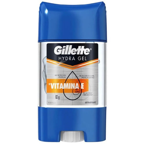 Desodorante Antitranspirante Masculino Gillette Hydra Gel Vitamina E stick  82g - D'Or Mais Saúde