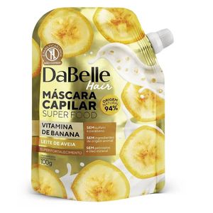 Máscara Capilar Dabelle Vitamina Banana e Leite Aveia Super Food 100g
